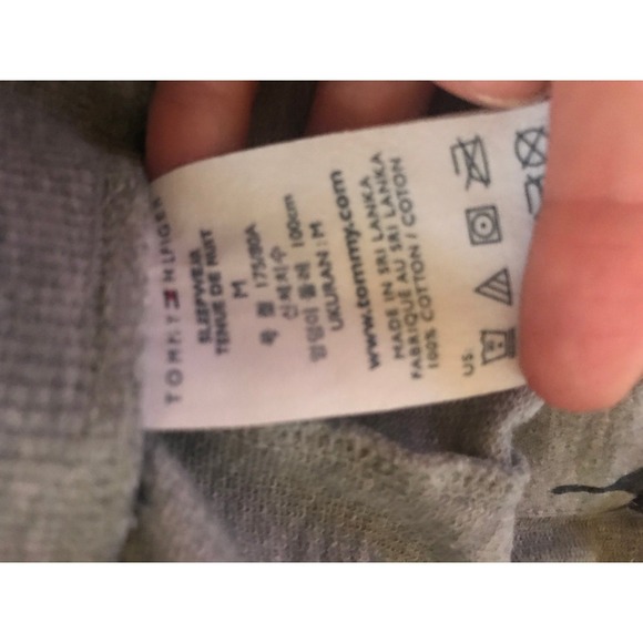 Tommy Hilfiger Men Cotton Drawstring Allover Print Jogger Pants Sleepwear, - Picture 4 of 4